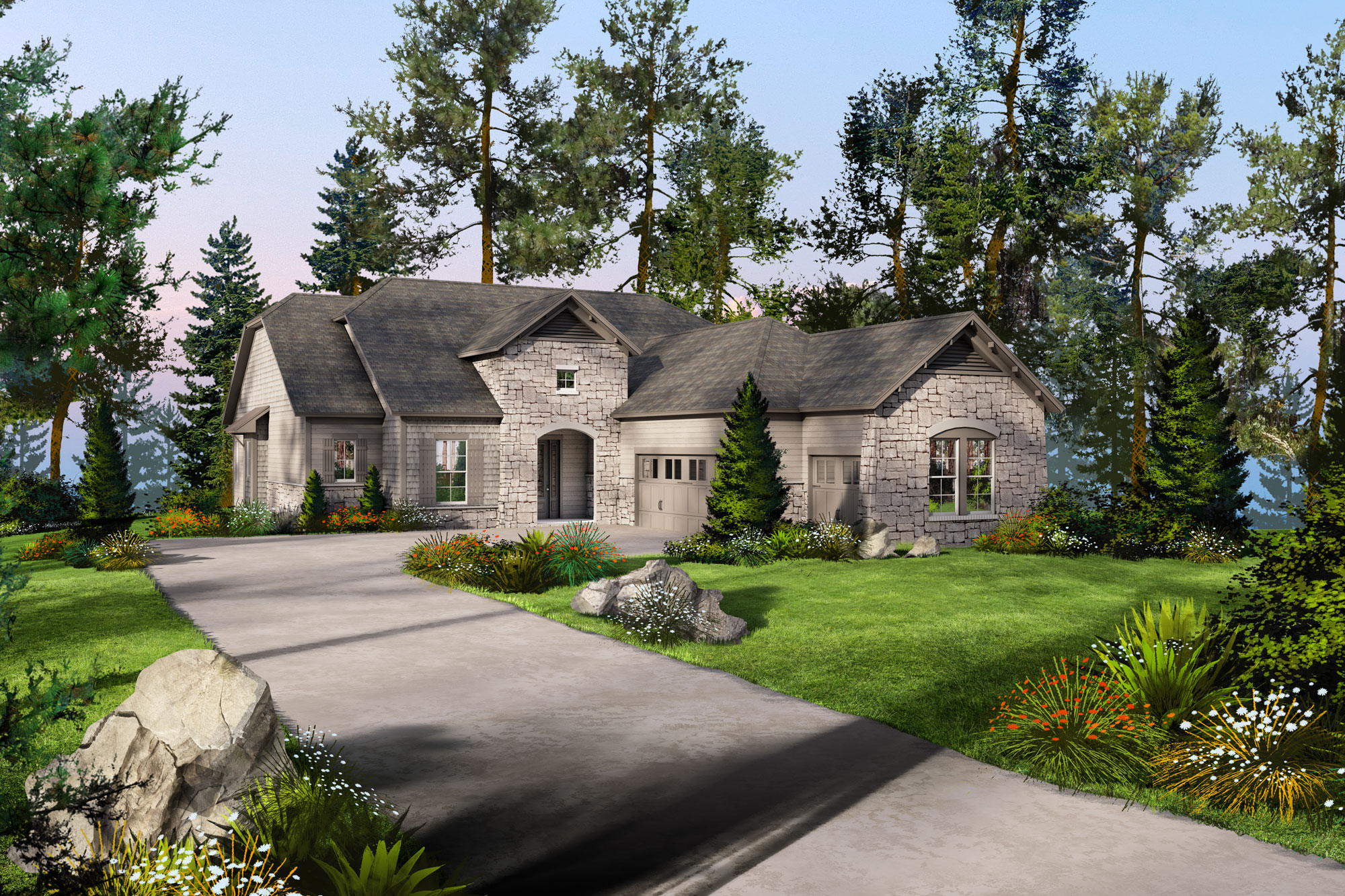 Rendering of The Aria floor plan at Solstice Park