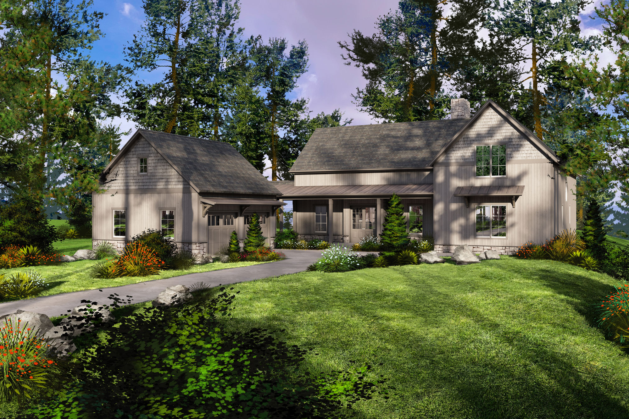 Rendering of The Wren home design at Solstice Park
